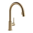 thumbnail image 1 of Delta Single Pull Handle Kitchen Sink Faucet Tap, Champagne Bronze 9159-CZ-DST, 1 of 6