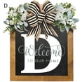 thumbnail image 3 of LCXmlly Wreath And Bow Personalized Front Door Wreath: Farmhouse Style Welcome Sign, 3 of 6