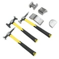 thumbnail image 1 of Auto Body Repair Kit, Polished Curved Dolly Ergonomic Auto Body Hammer 7PCS High Toughness with Box for Woodworking, 1 of 7