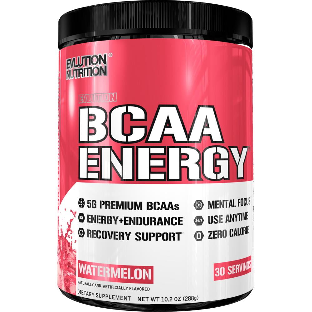 Evlution Nutrition BCAA Energy Powder, Watermelon, 30 Servings