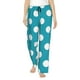 thumbnail image 1 of Fotbe Sky Blue And White Polka Dot Pantalones de Pijama para Mujer, Pantalones de Dormir, Pantalones Pj con Cordón y Bolsillos-Medium, 1 of 6