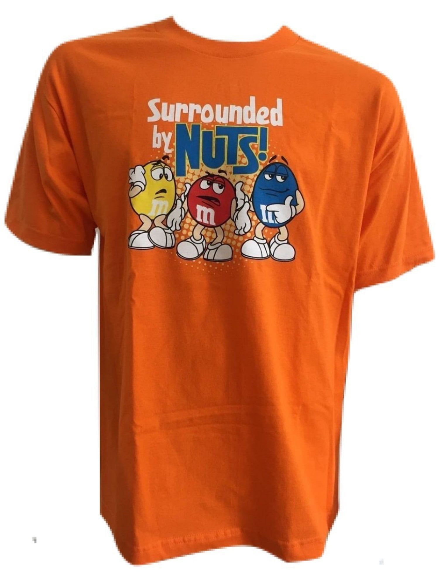 M&M M&M's Candy Silly Character Face T-Shirt (XX-Large, Surrounded