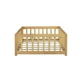thumbnail image 5 of Miniyam Wood Twin Size Floor Bed Guardrails for Kids, Natural, 5 of 6