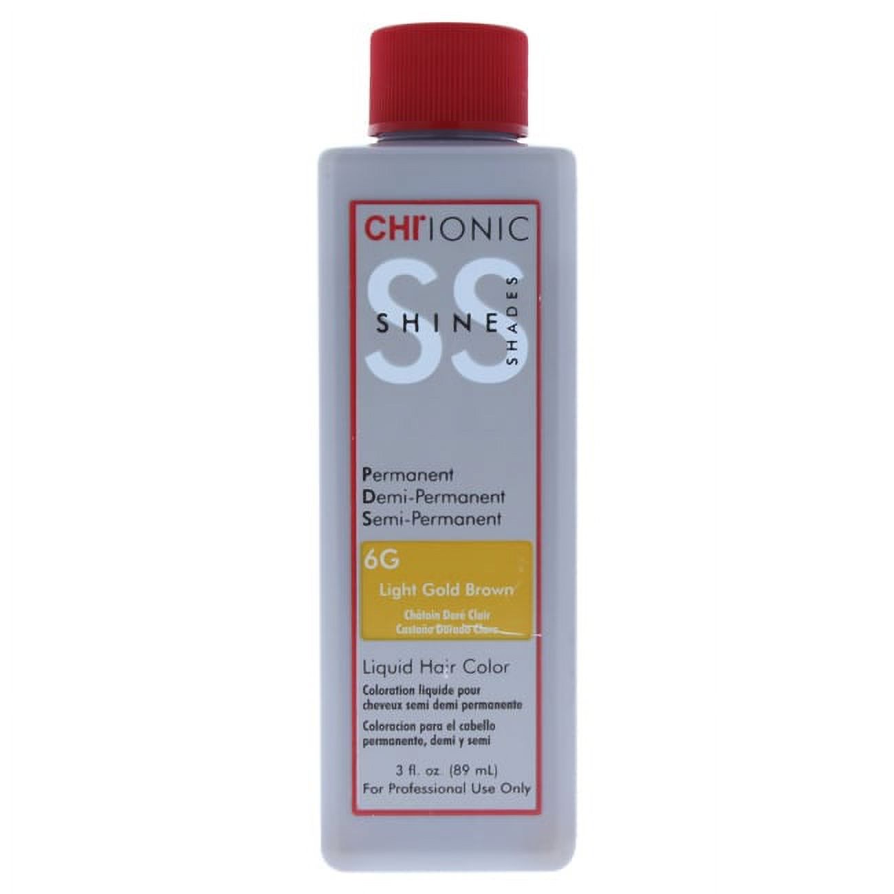 Ionic Shine Shades Liquid Hair Color - 6G Light Gold Brown by CHI for Unisex - 3 oz Hair Color - image 2 of 2