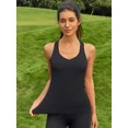 thumbnail image 6 of ANFERRY Women's Sweetheart Neck Workout Tank Tops Fitted Ribbed Seamless Racerback Athletic Camisoles with Built in Bra, 6 of 8