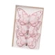 thumbnail image 4 of 3 decoraciones navideñas de mariposas con imágenes prediseñadas de mariposas decorativas con brillantina rosa claro, 4 of 9