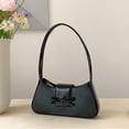 thumbnail image 4 of Yucurem Sweet Bow Shoulder Bag Y2k Purse Fashion Handbag Trendy Underarm Bag (Black) Fashion shoulder bag (Black), 4 of 10