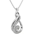 thumbnail image 2 of SuperJeweler 11 Fiery Diamond Shimmering Stars Platinum Plated Necklace With Free Chain, 18 inches for Women, 2 of 6