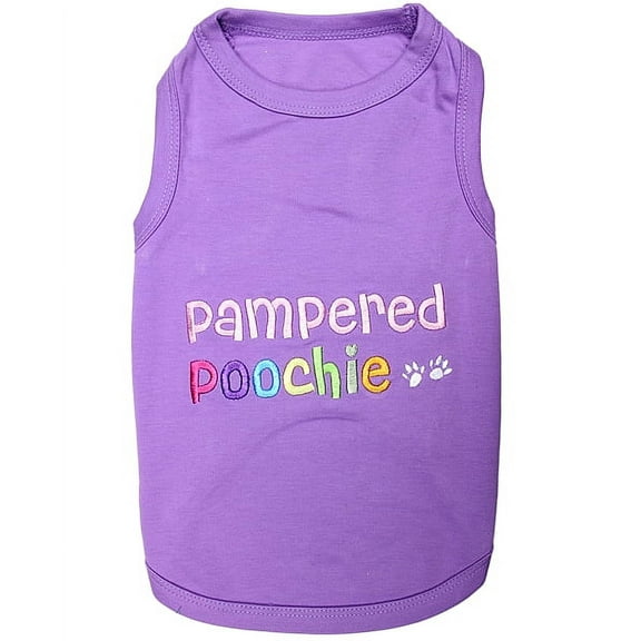 Parisian Pet Dog Clothes PAMPERED POOCHIE T-Shirt