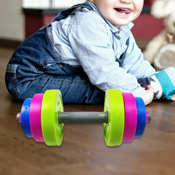 BELOVING Kids Dumbbells Set Adjustable for Ages 3 Boys Toy Playset Early Development