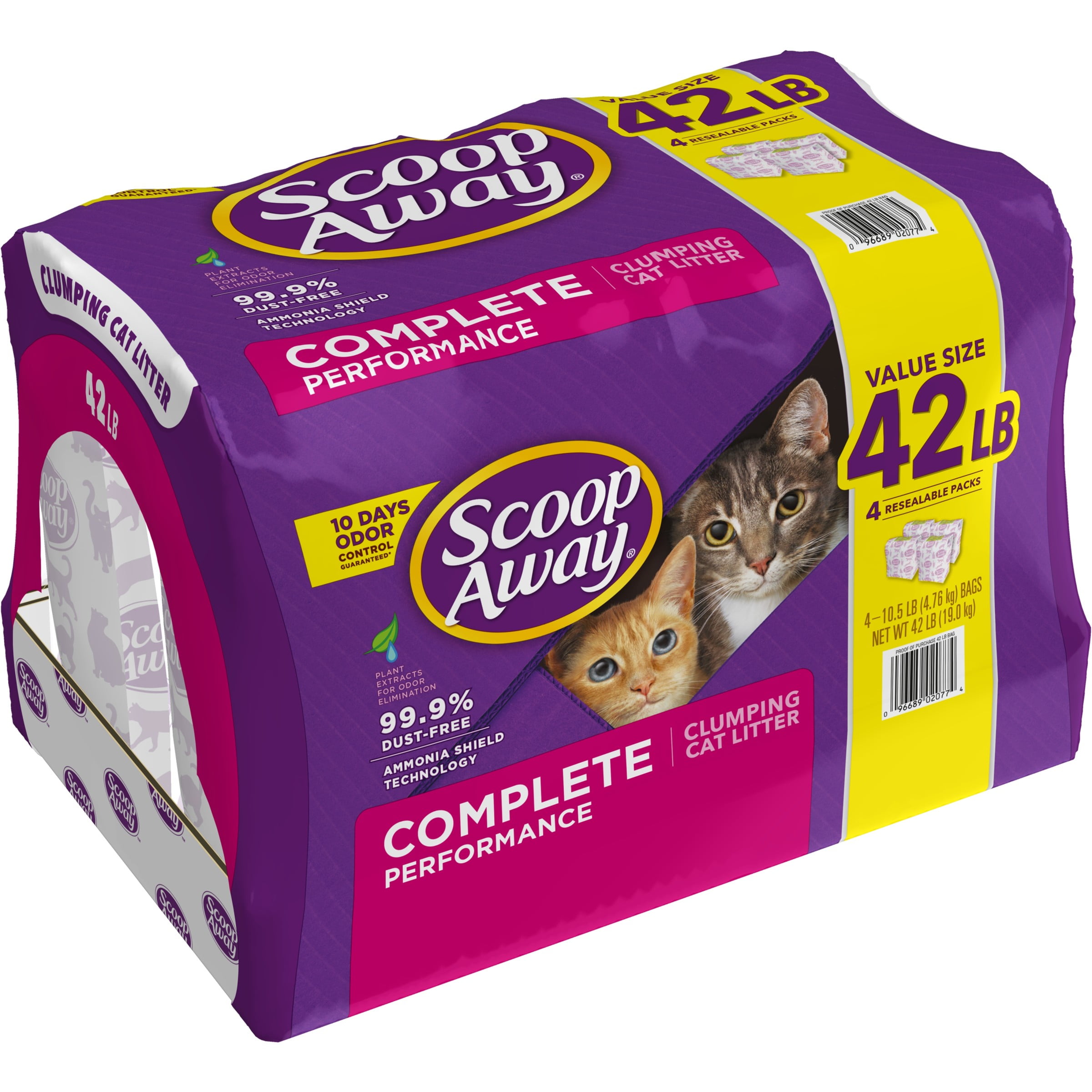 Scoop Away - Arena perfumada para gatos, rendimiento completo, 42 libras