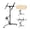 Black, variant on Drywall Lift with 3.5FT-11FT Adjustable Height,Heavy-Duty 150 lbs Sheetrock Hoist Adjustable Telescoping Arm, Lockable Wheels for Ceiling & Wall Installation