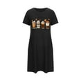 thumbnail image 5 of MuZeFu Short Sleeve Nightgown Sleep Dress for Women Sleepwear Women's Oversized Short Nightgown Fashion Chest Print Short Sleeve Nightdress, 5 of 5