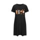 thumbnail image 5 of Camisón corto de talla grande para mujer, camisón de manga corta con estampado de pecho a la moda, camisón para mujer, 5 of 5