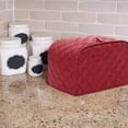 thumbnail image 2 of Cotton/Polyester Quilted Toaster Cover for Four Slice Toaster and Dust & Fingerprint Protection, Machine Washable. Red, 2 of 5