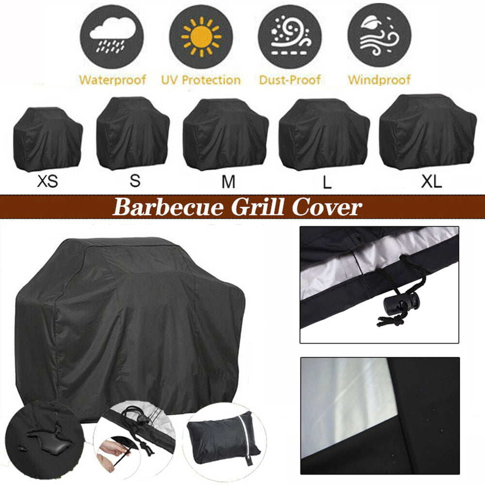 Outdoor BBQ Grill Cover Bag Dust Guard Protector Rainproof Waterproof Portabl 