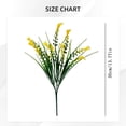 thumbnail image 3 of Qiangzon Faux Calla Lily, Artificial Flowers for Outdoors, Fake Plants UV Resistant, Faux Plastic Flowers, Indoor Outside Planter Home Porch Summer Decor, Yellow, 3 of 6