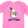 thumbnail image 3 of Inktastic New to the Herd Cute Cow Boys or Girls Long Sleeve Baby Bodysuit, 3 of 4