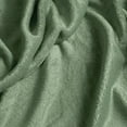 thumbnail image 3 of Vianney Sabia King Size Lightweight Fleece Blanket in Sage Green - Ultra Soft Cozy Throw for Couch or Bed - Year-Round Comfort and Breathable Warmth, 3 of 8