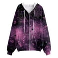 thumbnail image 4 of Towmus Oversized Zip Up Hoodies for Women Fashion Halloween Hooded Sweatshirt Coat Y2K Jacket, 4 of 5
