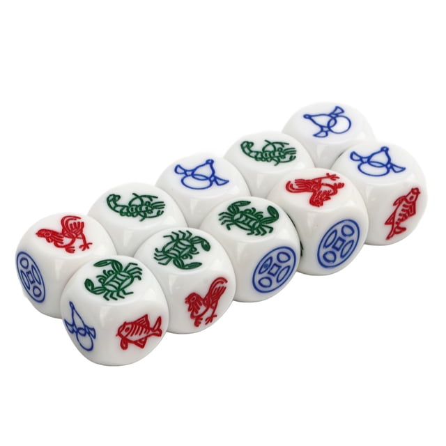 Dados, Plástico, 10 Piezas, Dados De 6 Caras, Interactivos, 14 Mm, Impermeables Para Educación