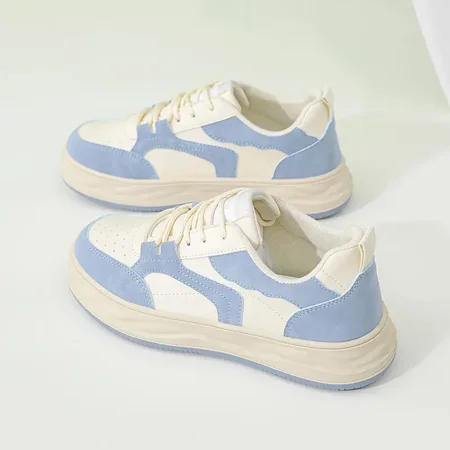 

Yishow-A1 Lightweight PVC Skate Shoes Fashion Lace Up Flat Casual Sports Sneakers Women‘s Footwear
