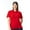 Red, variant on Softstyle Women's Pique Short Sleeve Polo Shirt GR648 in White, M