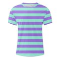 thumbnail image 6 of CFLVAEK Striped T Shirt Men Big and Tall Short Sleeve Summer Tshirts Comfy Crew Neck Tshirt for Workout Gym Fitness Blue XXXL, 6 of 6