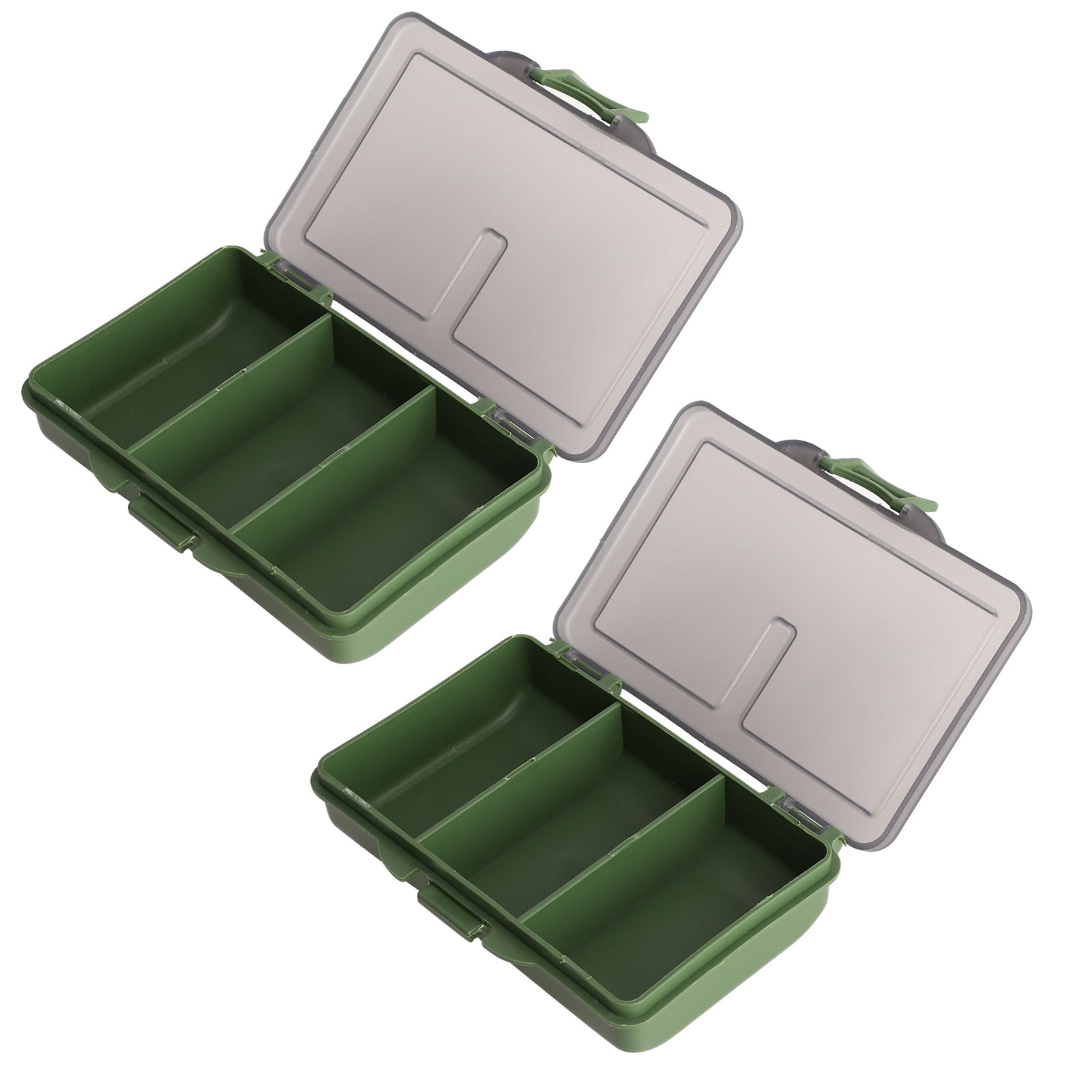 Bait Storage Case,2Pcs Fishing Hook Bait Fishing Lure Boxes Mini