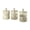 Grey, variant on lanema Set Of 3 Stylish Marble Look Ceramic Jars For Storing Tea Coffee Sugar In Kitchen Or Dining Room