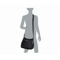 thumbnail image 2 of Baggallini Joey Large Hobo Crossbody Black CHEETAH PRINT Water-Resistant Nylon, 2 of 9