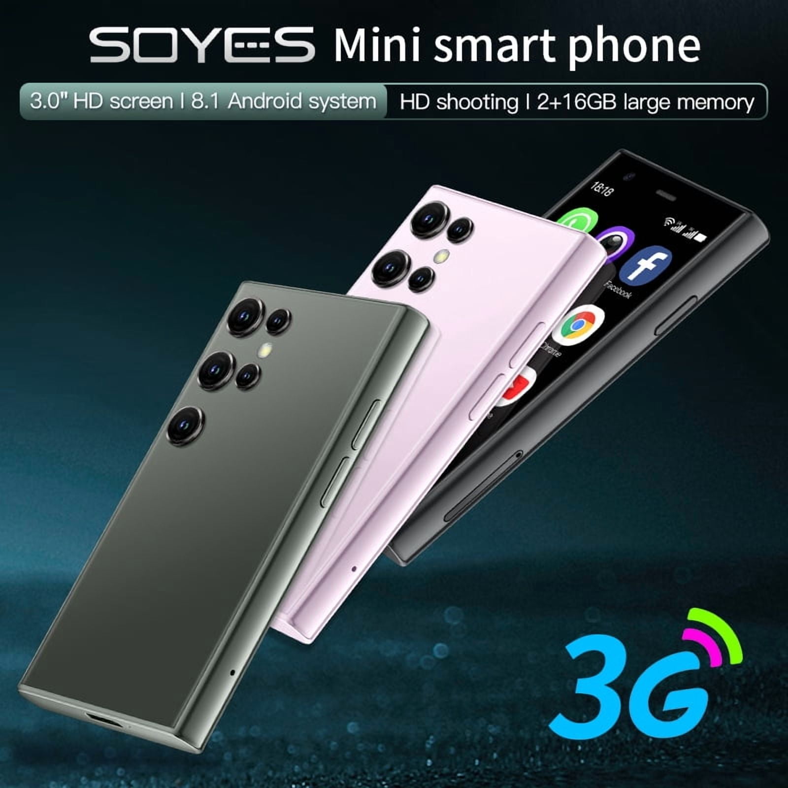 3G Android Small Size Cellphone SOYES S23 Pro Mini Smartphone Creative Gift for Kid 2GB RAM 16GB ROM Play Store The Smallest Mobile Phone