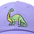 thumbnail image 2 of DALIX Brontosaurus Apatosaurus Dinosaur Kids Hat Baseball Cap Girls Boys in Lavender, 2 of 6