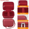 thumbnail image 4 of WWS-Camera Carrying Case for Kodak PIXPRO FZ55 / FZ53 / FZ45 / FZ43 16MP Digital Camera, Vlogging Camera Storage Holder Travel Bag, ​Mesh Bag Fits Batteries, Cable, Memory Card, Red, 4 of 4