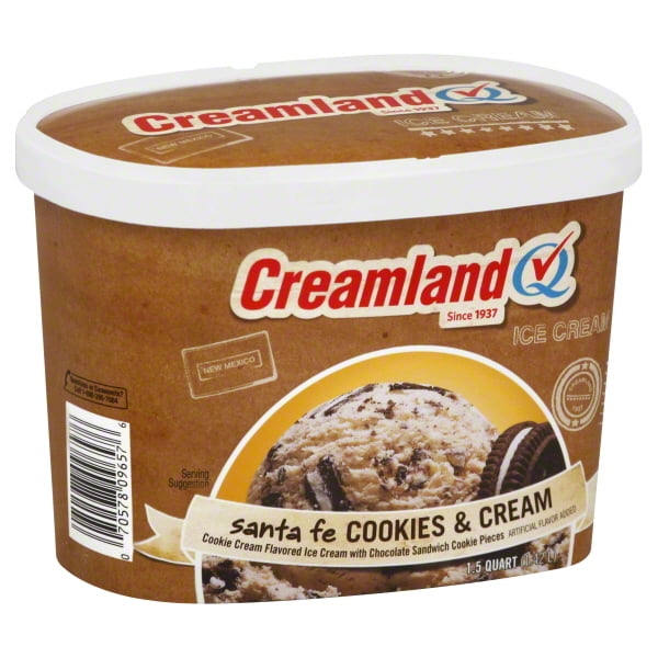 Creamland Santa Fe Cookies And Cream Ice Cream, 1.42 liter Walmart