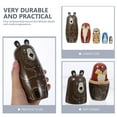 thumbnail image 3 of 5 Pcs Nesting Dolls Adorable Brown Bear Russian Stacking Dolls Collection Toy, 3 of 8