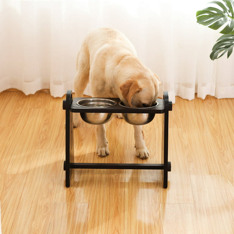 Adjustable Elevated  Elevated Dog Bowls With Slow Feeder Perfect For  Medium To Large Dogs Raised Height For Food And Water Standing Design  231023 From Jia10, $29.71