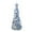 Blue & Silver Ornaments, variant on 7ft Pop Up Snow Flocked Christmas Tree with 200 Warm White LED Lights & 8 Lighting Modes, Blue & Silver Ornaments, Ribbons, Bow-Knots, Easy Assembly for Holiday Décor