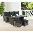 thumbnail image 2 of Asti All-Weather Wicker 4-Piece Outdoor Seating Set with Two Reclining Chairs and Two Ottomans, 2 of 10