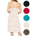 thumbnail image 2 of Stretch Is Comfort Women's Tank Camisole Flowy Midi Dress Pink Rose Vine 2X, 2 of 3