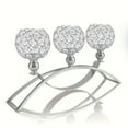 thumbnail image 4 of Cinvoph Candelabra Candle Holders 3-Arms Crystal Decorative Candlestick Holders for Valentine’s Day Dinner Wedding Centerpiece Table Mantel Anniversary Gift Home Decor 16.5"x4"x8" Silver, 4 of 9