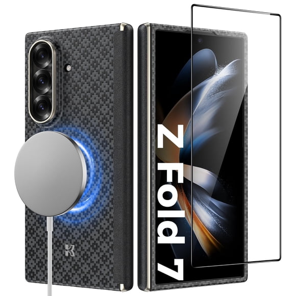 Funda para teléfono BENKS Galaxy Z Fold 7 Kevlar MagSafe Combo