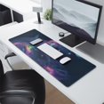 thumbnail image 2 of Spectacular Gaming Experience Awaits: Large Mouse Pad with Dazzling Galaxy Design; Non-Slip Rubber Base, Stitched Edges for Durability. Ideal for Keyboards & Desks - 31.5x11.8inch., 2 of 7