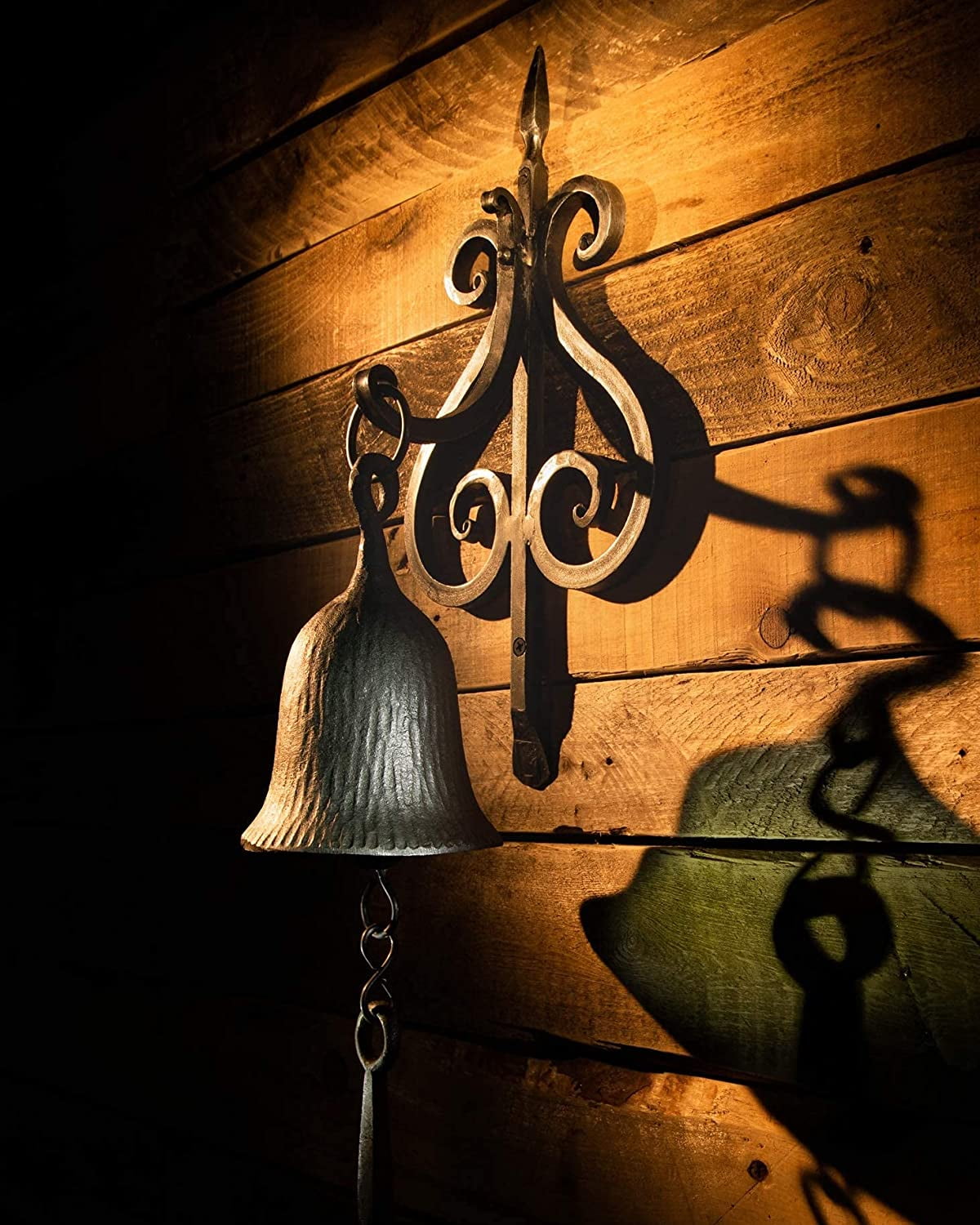 2wayz Dinner Bell, Cast Iron Design, Antique Vintage, Indoor/Outdoor