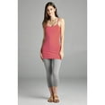 thumbnail image 3 of Women & Juniors Basic Layering Built in Bra Spaghetti Strap Long Cami Top Tank, 3 of 5