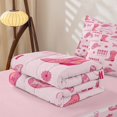 thumbnail image 5 of Erosebridal Cute Western Cowgirl Zipper Queen Comforter Set with Fitted Sheet and 2 Pillowcases,Butterfly Horseshoe Stars Accent Zipper Bedding Set For Girls,Pink Reversible,4-Piece, 5 of 7