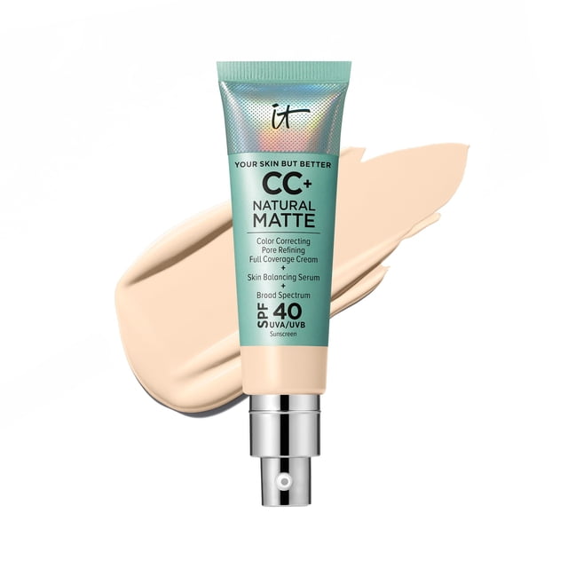 Crema Foundation IT Cosmetics CC+, mate natural, SPF40, 30 ml