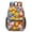 Baseballs and Softballs Red Pattern, variant on Beige and Pink Baseball Pattern 17" Waterproof Oxford School Backpacks for Teens, S-Shape Padded Straps, for School, Travel, Hiking, Camping