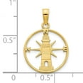 thumbnail image 3 of Finest Gold 14K Yellow Gold Lighthouse Charm, 3 of 4