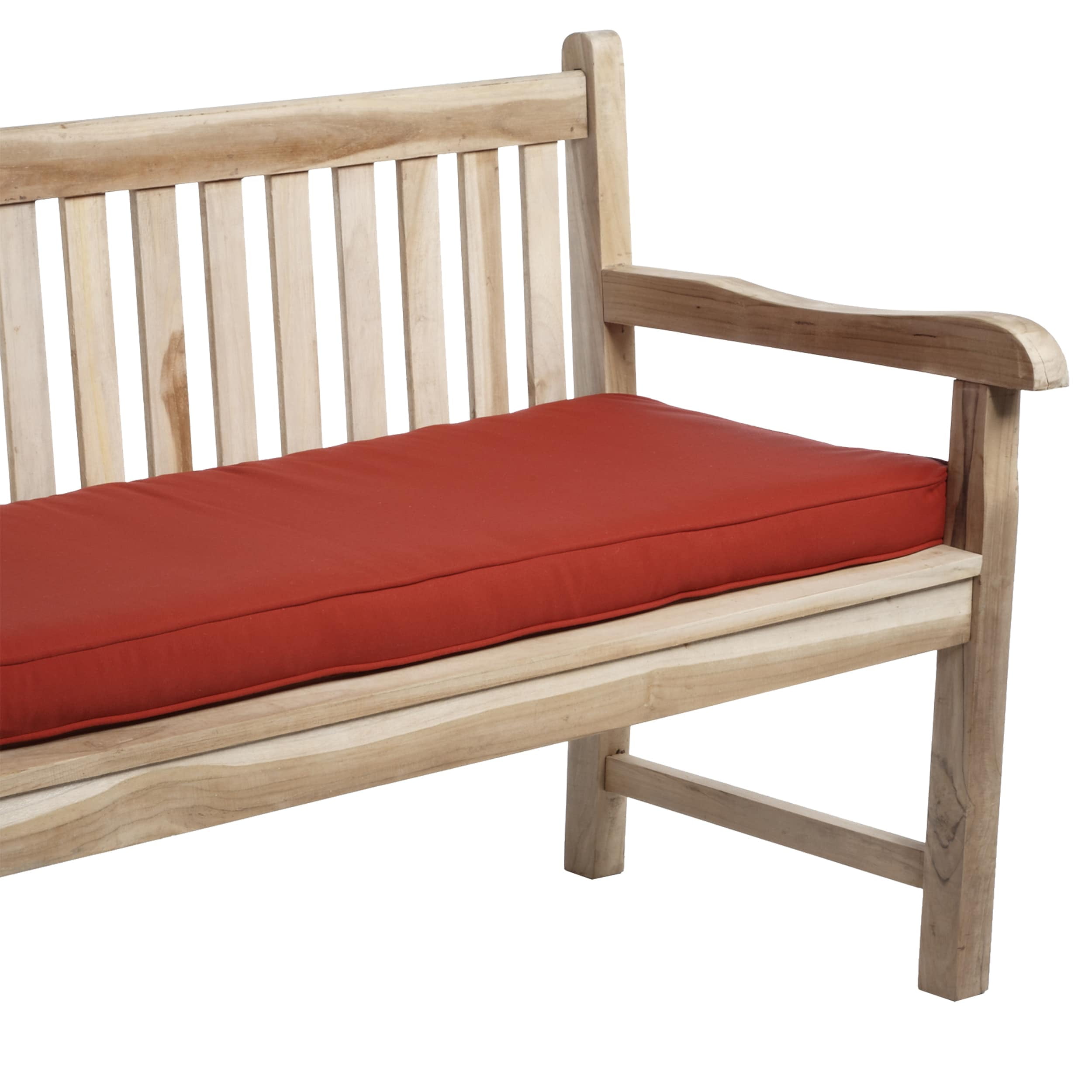 Humble And Haute Red Indoor Outdoor Corded Bench Cushion
